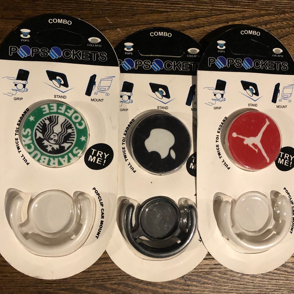***3*** Expandable cell Phone Grip mounts